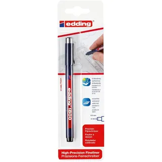 edding 4-180005-1-1001 1800 profipen Fineliner Schwarz 0.5mm