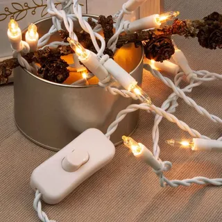Hellum Mini-Lichterkette Kabel 2,85 m Weiß