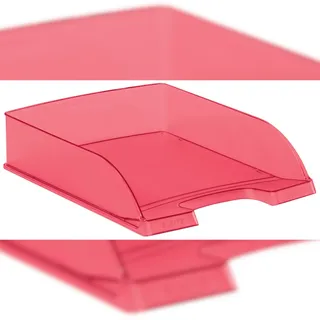 Leitz Briefablage Plus 52270026 rot-transparent DIN A4, 1 St.