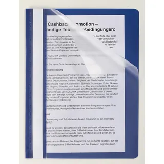 kompatible Ware Schnellhefter Kunststoff blau DIN A5, 1 St.