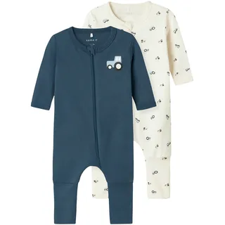 NAME IT Tractor Pyjama 2 Einheiten Jet Stream 2 Monate