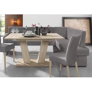 Home Affaire Eckbank "Umag", braun (schlamm), B:210cm H:89cm T:160cm, 100% Polyester Primabelle ( Microfaser );100% Polyester Duncan ( Luxus-Microfaser), Sitzbänke, Eckbank, 210 x 60 cm