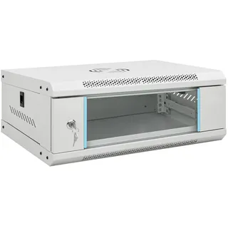 vidaXL 4U Wand-Netzwerkschrank 19" IP20 53x40x21 cm