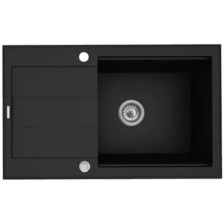 PYRAMIS 70083701 - Küchenspüle Sparta Plus Lux 78x48 cm Granit/Schwarz - Schwarz/Anthrazit