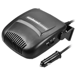 Cartrend Heißluftgebläse Keramik Heizlüfter Scheibenenteiser Lüfter, 120 in W, 120W 12V Kfz-Anschluss schwarz