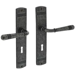 MS Beschläge Fenstergriff Beschläge Antik Grau Türdrücker Langschildgarnitur Buntbart