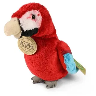 Teddys Rothenburg Kuscheltier Kuscheltier Papagei rot 15 cm stehend (Papagei rot 24 cm Aras/Macaw Vögel Plüschpapagei Stoffpapagei, Stofftiere)