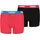 Boxershorts Basic Red Black 176