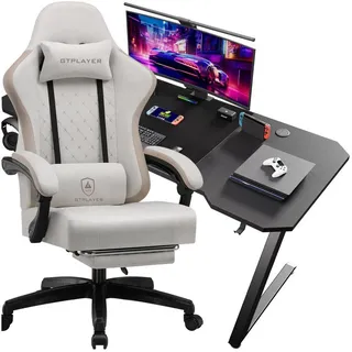 GTPLAYER Stoff Schwarz