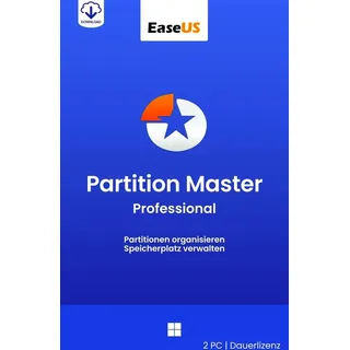 EASEUS Partition Master Professional 19 / Windows / 2 PC / Dauerlizenz / KEY (E...