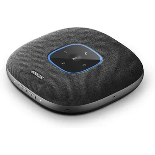 soundcore Anker PowerConf S3 Konferenzlautsprecher, 6 Mikrofone, smarte Tonaufnahme, 24 Std Akku, App, Bluetooth 5, USB-C, für Büro & Homeoffice (in Schwarz)