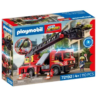 Playmobil City Action Feuerwehr-Leiterfahrzeug 72192