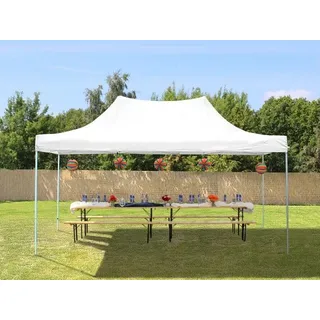 3 x 4,5 m ohne Seitenteile weiß 581836