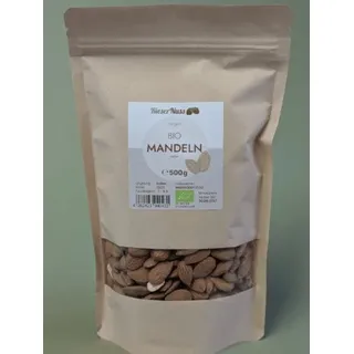 Bio Mandelkerne natur ohne Schale, Italien, Kaliber 34-36, Rohkostqualität