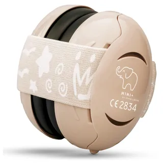 Schallwerk ® Mini+ (Coffee) - Ohrenschützer für Kleinkinder - Hochwertige Lärmschutz Kopfhörer Kinder - Gehörschutz Kinder, Gehörschutz Baby, Ohrenschützer Baby Kopfhörer Lärmschutz - Einheitsgröße