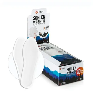 HELLO HEAT Sohlenwärmer L 10 Paar Weiß