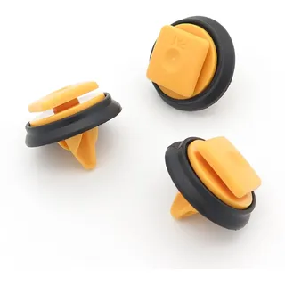 VVO Fasteners Kunststoff-Seitenschweller, Zierleiste, Zierleiste, Clip, Gelb (10 Stück)