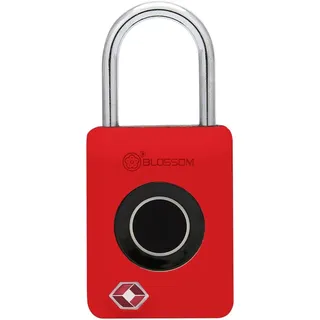 SUED-METALL Südmetall Vorhängeschloss mit Fingerabdruck-Scan 30 x 18 mm