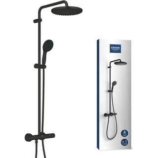 Grohe Vitalio Start Duschsystem 250 mit Thermostat Schwarz 266772431