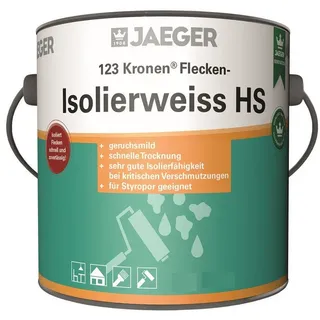 J Jaegerlacke Grundierfarbe 123 Kronen Flecken-Isolierweiss HS 0,375 l