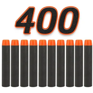 König Design Dartpfeil Darts Pfeile für Nerf Zubehör 7.2cm, Refill Bullets Darts - für N-Strike / Elite / X- Shot Blasters schwarz