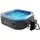 185 x 185 Grau/Blau inkl. LED-Beleuchtung