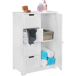 Wohnling Badschrank WL5.184 weiß 56,0 x 30,0 x 83,0 cm