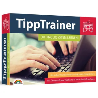 Markt + Technik 10 Finger Tippen für zu Hause am PC lernen - blind jedes Wort finden - Maschinenschreiben inkl. Tipp Trainer Software für den PC