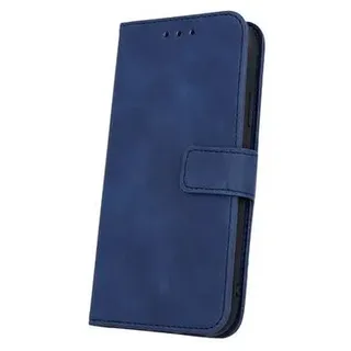 Smart Velvet Case Tasche Hülle kompatibel mit Samsung Galaxy S22 Cover Magnet Buch-Tasche Blau