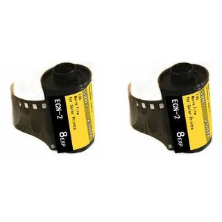 Goorvoucs 2Stück 35-Mm-ECN-2-Farbfilm-Negativfilm, 35-Mm-8EXP-Kamera-Farbfilmrolle für 135 NT-Kameras, Hochwertiger Typ-135-Farbfilm