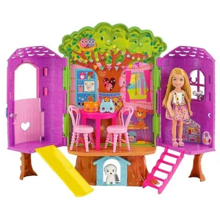 Barbie Puppenhaus-Puppe Barbie Chelsea Baumhaus rosa HPL70