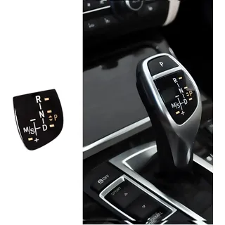 NCOUUOCN Auto Schaltknauf Panel Schaltknauf Abdeckung Emblem Aufkleber für BMW X1 X3 X5 X6 M3 M5 F01 F10 F30 F35 F15 F16 F18 (Sport (kurz))