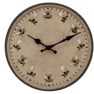 Baoblaze Gartenuhr Wetterfest Groß, Outdoor Wall Clock, Robuste 30 cm Große Hängeuhr, Wanduhr Wasserdicht Retro Aussenbereich, Kreativ Antike Wanduhr für Schwimmbad Hof Restaurant Büro Eingang