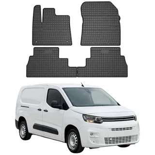 Omac Gummi Fußmatten kompatibel mit Citroen Berlingo/Berlingo XL 2018-2026 Automatten Gummi 4X