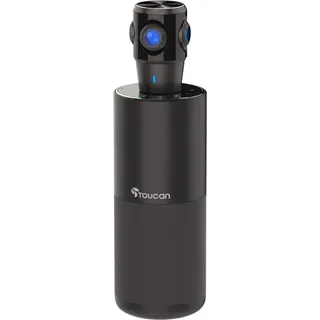 TOUCAN Video Conference System 360 – Professionelle Plug-und-Play-USB-Webcam mit 360°-Kamera, omnidirektionalem Mikrofon, KI-Sprachverfolgung und klarem Audio-Lautsprecher für Videoanrufe zu Hause