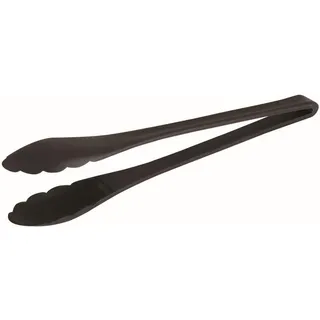 APS 605 Salatzange, 10 x 6 cm, Griff 23 cm, Polyamid, hitzebeständig bis 220°C, schwarz