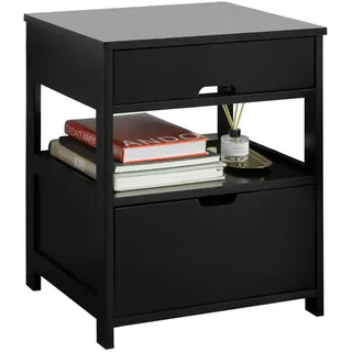 SoBuy Nachtschrank FRG258 45 x 38 x 55 cm Schwarz