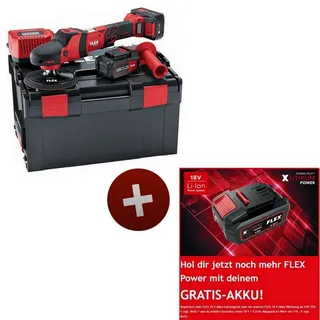 Flex - Akku Rotationspolierer Polierer Polieren PE 150 18.0-EC/5.0 Set