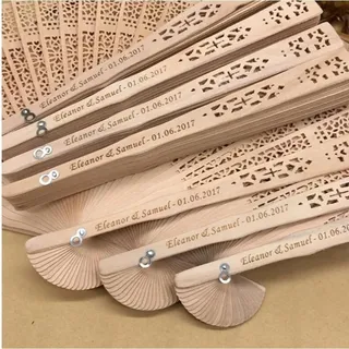 Bocheng Personalisierte Handfächer, personalisierte Fächer für Hochzeitsgeschenke, personalisierte Fächer, Großpackung, Tanzen, individuelle Fächer, Babyparty-Fans, personalisierte Handfächer mit