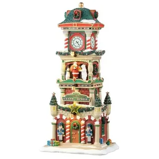 Lemax Uhrturm der Dorfplatz 288x137x111