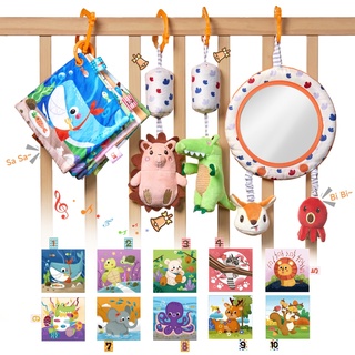 TUMAMA KIDS Kinderwagen Spielzeug für Babys 0-6 Monaten Rassel Mobile Spielzeug mit Spiegel, Geschenke für Neugeborene Mädchen und Jungen