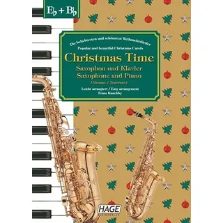 HAGE MUSIKVERLAG Christmas Time, 37 bekannte Weihnachtslieder für Saxophon und Klavier