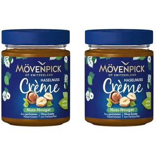 Mövenpick Haselnuss Crème Nuss-Nougat, Premium Nuss-Brotaufstrich, 300g (Packung mit 2)