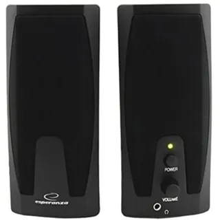 Esperanza GIOCOSO Multimedia Stereo PC Lautsprecher Computer Boxen mit AUX-Eingang und Lautstärkenregulierung