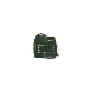 Satch Pack Schulrucksack Set Green Explorer