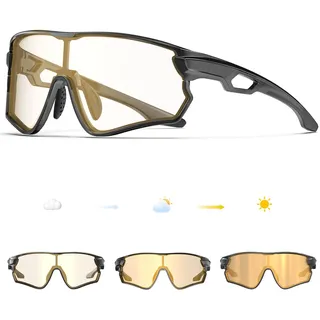 BEACOOL Photochromatische selbsttönende Sport-Sonnenbrille TR90 Rahmen für Herren Damen Jungen Mädchen klare Fahrradbrille