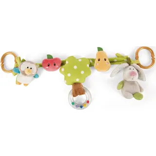 NICI Kinderwagenkette Hase und Eule 40cm