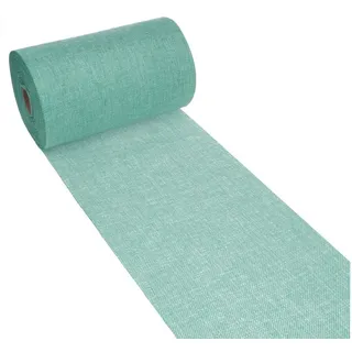 Deko AS GmbH Deko As Tischläufer in Shabby Chic mit Leinenoptik, Tischband, Dekoartikel (Tischdekoration für Festlichkeiten, geruchsneutral), Helltürkis 69-200-5-71 5 m - 20 cm