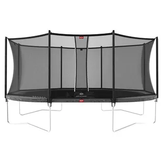 Berg Toys Trampolin Grand Favorit Regular 520 x 345 cm inkl. Sicherheitsnetz Grau
