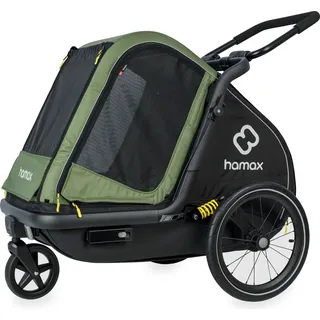 Hamax Pluto M Hundeanhänger grün/schwarz 2025